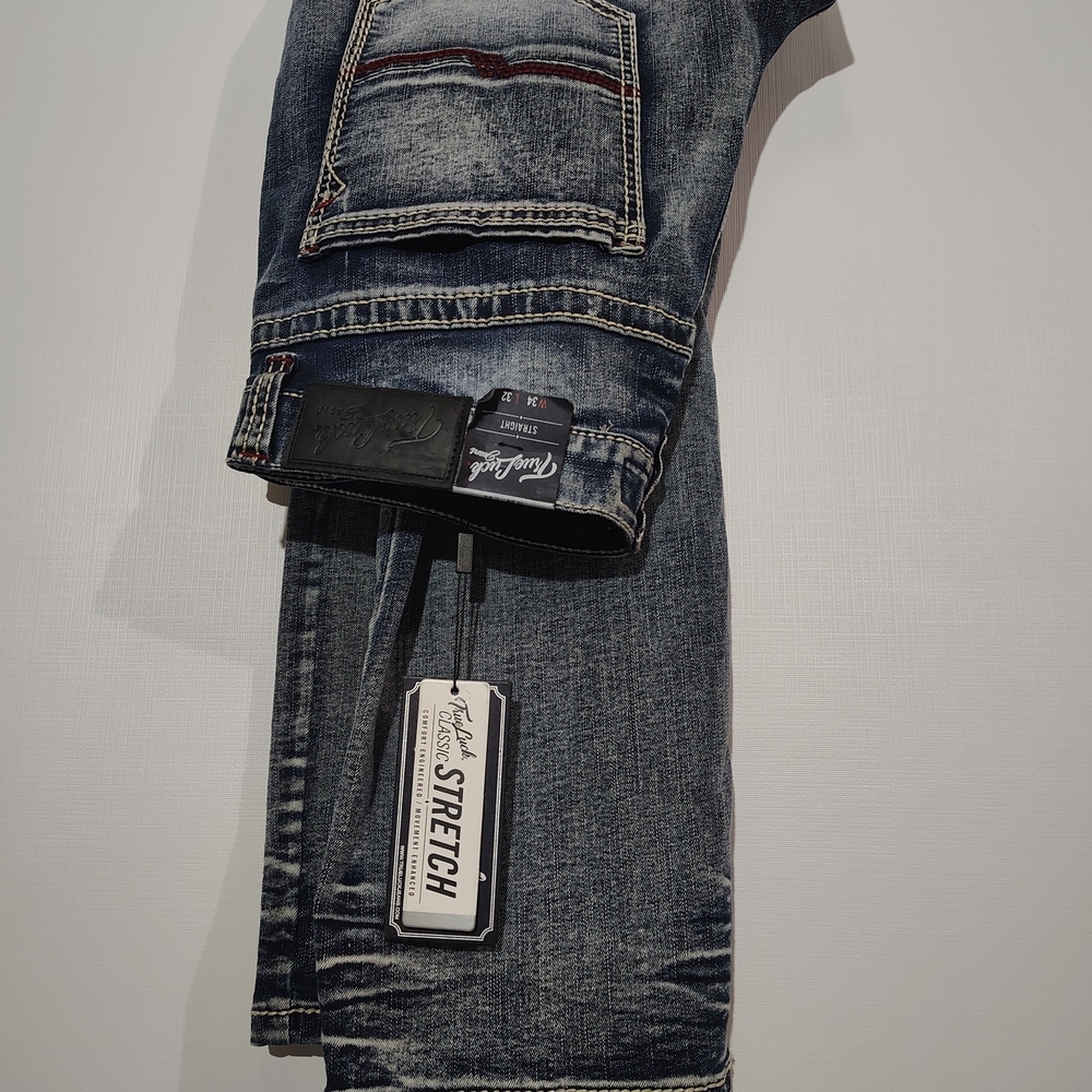 True Religion Men’s Straight Jeans | 34x32 | Blue Denim | NWT Stretch